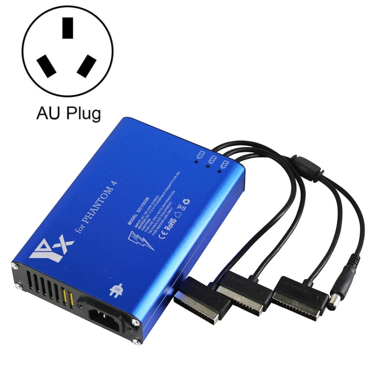 Per DJI Phantom 4 Pro Advanced+ Caricabatterie Caricatore controller batteria intelligente hub 4 in 1, US Plug, EU Plug, UK Plug, AU Plug