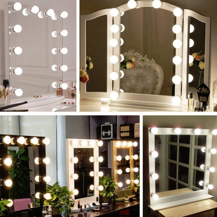Luce frontale a specchio Specchio per trucco dimmerabile Luce touch control USB, 2 LEDs, 6  LEDs, 10  LEDs, 14  LEDs