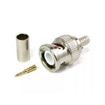 Testa di cablaggio con spina BNC pressata a freddo da 50 pezzi RG58 RG59 RG6U, 58, 59, 60