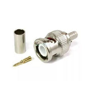 Testa di cablaggio con spina BNC pressata a freddo da 50 pezzi RG58 RG59 RG6U, 58, 59, 60