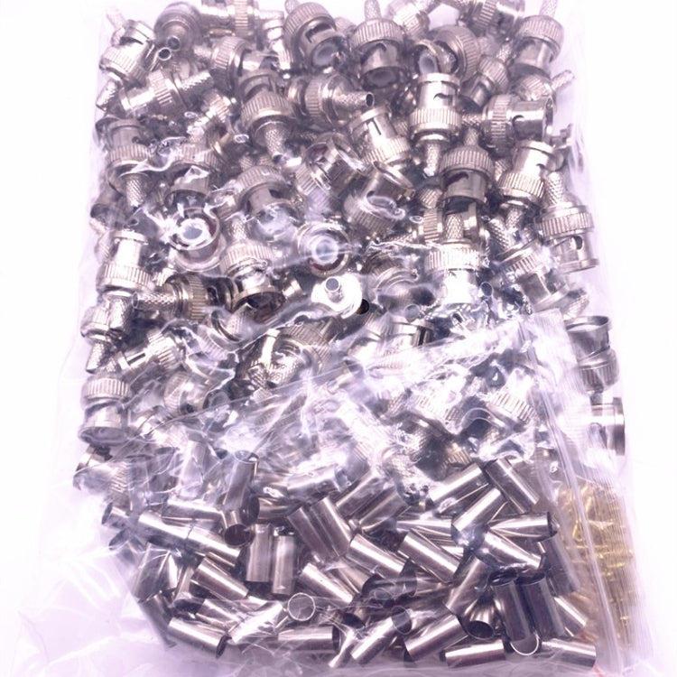 Testa di cablaggio con spina BNC pressata a freddo da 50 pezzi RG58 RG59 RG6U, 58, 59, 60
