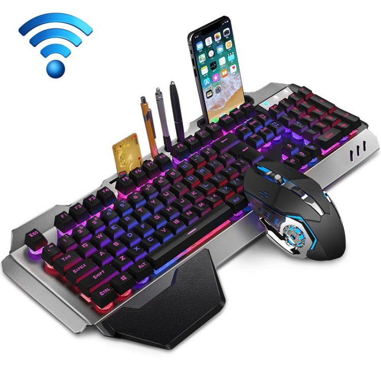 Set tastiera e mouse wireless ricaricabili K680, Black Mixed Color, Silver White Ice Blue