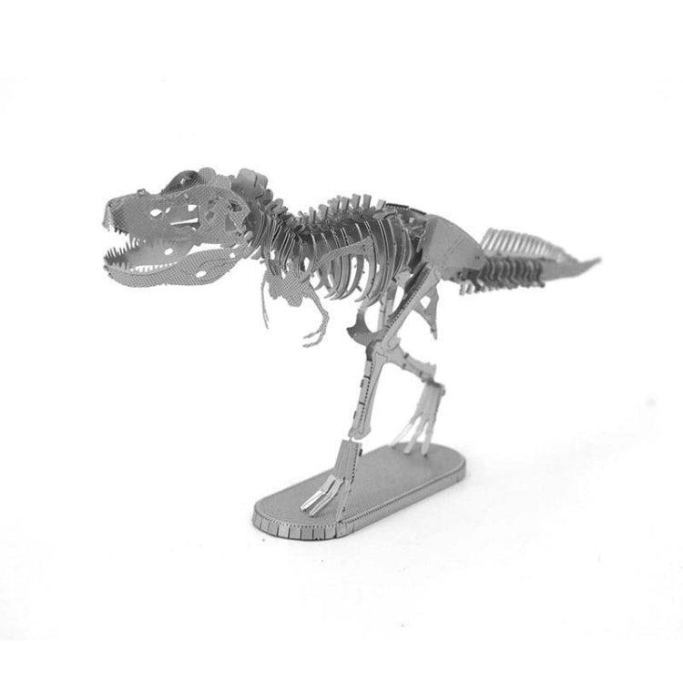 Modello dinosauro 3D in metallo acciaio inox 20cm