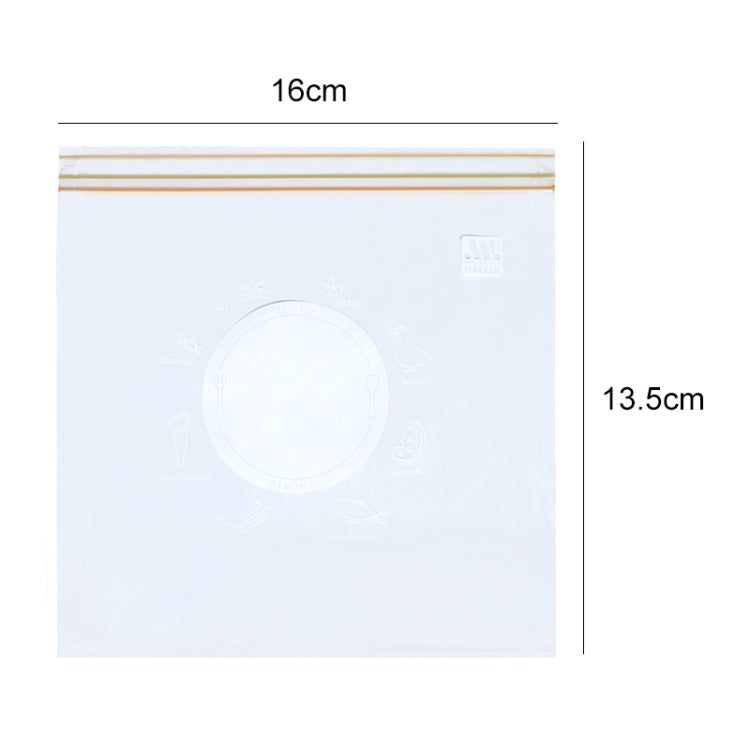 4 set di sacchetti sigillati per alimenti freschi, sacchetti di plastica per la conservazione del frigorifero addensato per uso domestico, Small (30 Pieces / Set), Medium (25 Pieces / Set), Large (15 Pieces / Set)