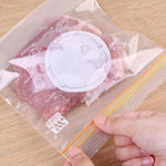 4 set di sacchetti sigillati per alimenti freschi, sacchetti di plastica per la conservazione del frigorifero addensato per uso domestico, Small (30 Pieces / Set), Medium (25 Pieces / Set), Large (15 Pieces / Set)