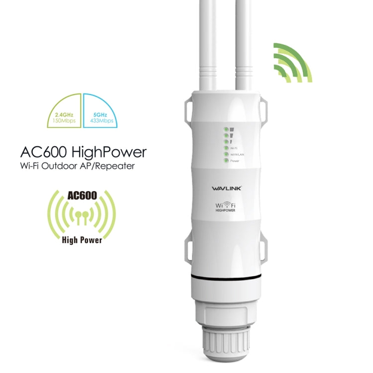 Wavlink AC600 Ripetitore Wi-Fi Esterno Dual Band 600Mbps