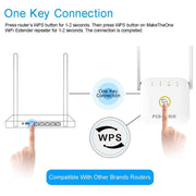 PIX-LINK WR22 Estensore di potenziamento dell'amplificazione del segnale wireless WiFi da 300 Mbps, EU Plug, US Plug, UK Plug, AU Plug