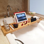 Supporto per tablet per telefono cellulare per vasca da bagno, vassoio per vasca da bagno, Wine Mobile Phone Tablet Stand