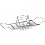 Mensola da bagno con staffa retrattile per vasca da bagno in acciaio inossidabile, Stainless Steel Bathtub Rack