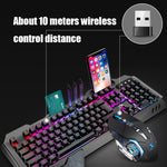 Set tastiera e mouse wireless da gioco ricaricabili K680 RGB