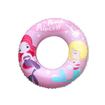 Anello da nuoto per bambini in PVC ispessito con motivo a sirena in cartone animato da 2 pezzi, 60, 70, 80, 90