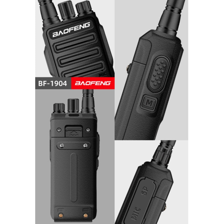 Baofeng BF-1904 Apparecchiatura di comunicazione radio Walkie-talkie portatile ad alta potenza, AU Plug, EU Plug, US Plug, UK Plug