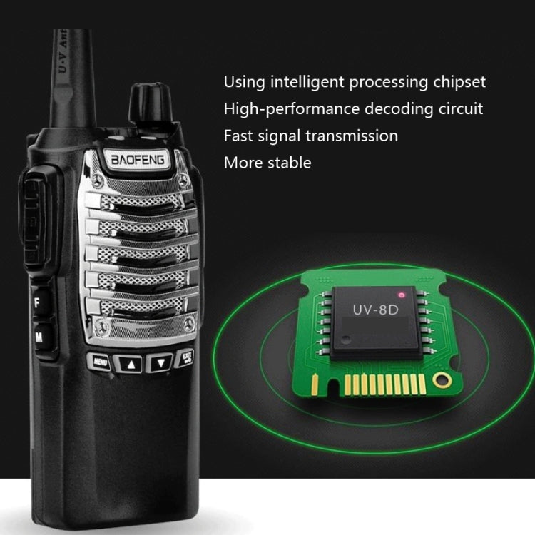 Baofeng UV-8D 8W Walkie-talkie multifunzionale con pulsante a doppia trasmissione ad alta potenza, AU Plug, EU Plug, US Plug, UK Plug