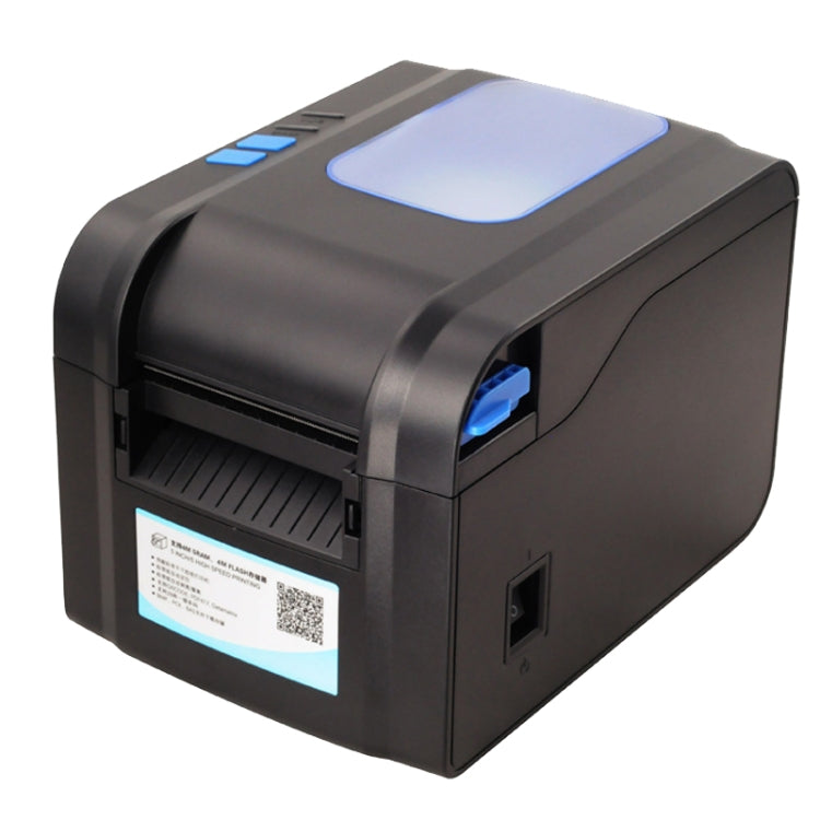 Xprinter XP-370B Stampante per codici a barre Stampante per codici QR autoadesiva Etichetta per abbigliamento Etichetta termica per biglietti, UK Plug, US Plug, EU Plug