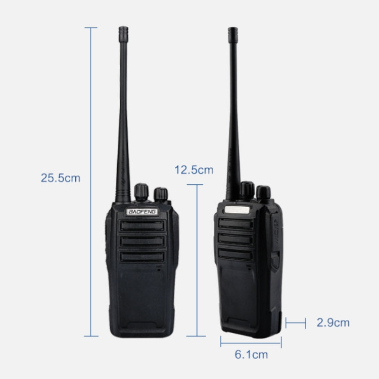 Baofeng BF-UV6D Walkie-talkie mobile ad alta potenza per cantiere all'aperto di hotel civili, AU Plug, EU Plug, US Plug, UK Plug