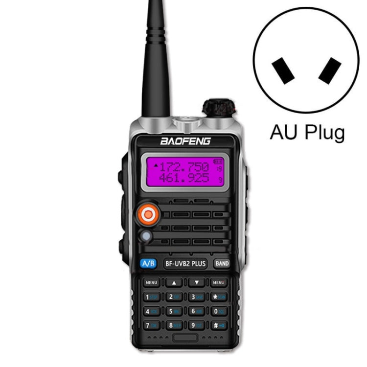 Baofeng BF-B2Plus Mini walkie-talkie FM ad alta potenza da 50 km per esterni, AU Plug, EU Plug, US Plug, UK Plug