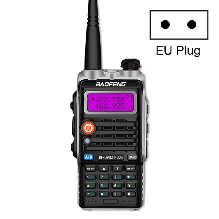 Baofeng BF-B2Plus Mini walkie-talkie FM ad alta potenza da 50 km per esterni, AU Plug, EU Plug, US Plug, UK Plug