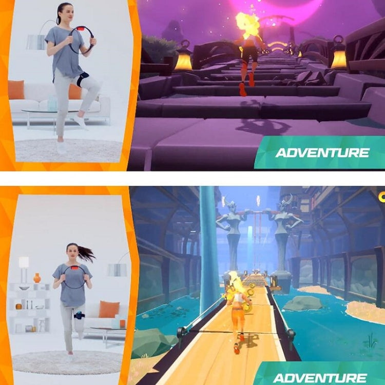 Anello fitness sportivo con cinturino per Nintendo Switch