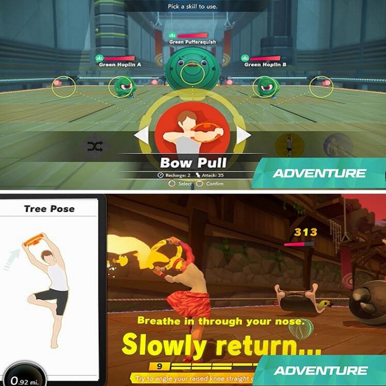 Anello fitness sportivo con cinturino per Nintendo Switch