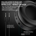 SH33 Cuffie Bluetooth cablate RGB dual-mode per telefono cellulare Cuffie da gioco con riduzione del rumore dei bassi pesanti, Black, Pink