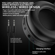 SH33 Cuffie Bluetooth cablate RGB dual-mode per telefono cellulare Cuffie da gioco con riduzione del rumore dei bassi pesanti, Black, Pink