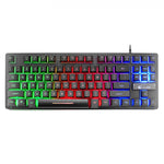 ZIYOULANG K16 Tastiera manipolatore per notebook da gioco colorata a 87 tasti, lunghezza cavo: 1,5 m, K16