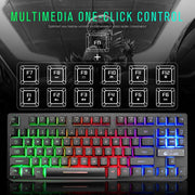 ZIYOULANG K16 Tastiera manipolatore per notebook da gioco colorata a 87 tasti, lunghezza cavo: 1,5 m, K16