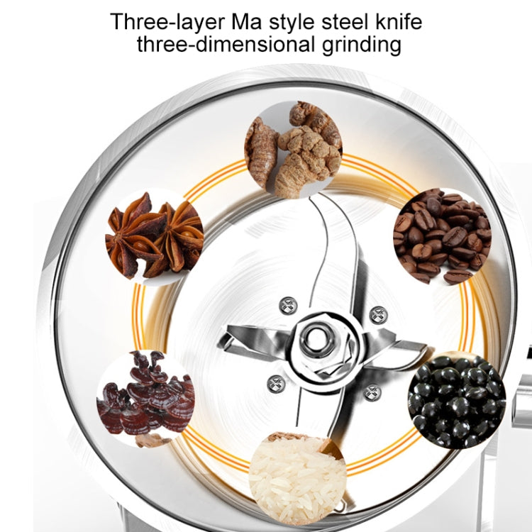 Macchina per spolverare materiale medicinale oscillante Piccola molatrice per farmaci per farmacia Spina europea, Medicine Grinding Machine
