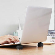 Ripiano per riscaldatore per ventola, supporto per funghi invisibile portatile compatto e creativo per laptop creativo, Black, Green