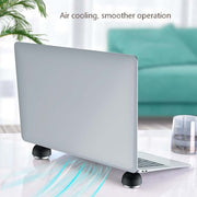 Ripiano per riscaldatore per ventola, supporto per funghi invisibile portatile compatto e creativo per laptop creativo, Black, Green