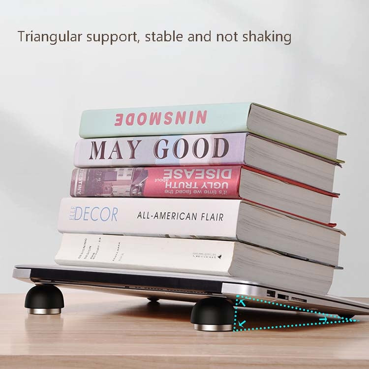 Ripiano per riscaldatore per ventola, supporto per funghi invisibile portatile compatto e creativo per laptop creativo, Black, Green