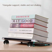 Ripiano per riscaldatore per ventola, supporto per funghi invisibile portatile compatto e creativo per laptop creativo, Black, Green