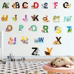 2 adesivi murali per camera dei bambini con lettere inglesi SY301