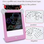 Tavolo da disegno luminoso a LED per bambini 26x19 cm