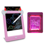 Tavolo da disegno luminoso a LED per bambini 26x19 cm