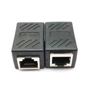 10 PZ Testa di rete diretta RJ45 Connettore per cavo di rete Giunto di testa 8P8C Testa schermata a doppio passaggio