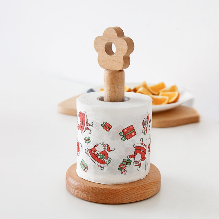 Portarotolo verticale da cucina in legno massello Portarotolo per piccoli fiori, Vertical Rag Rack