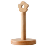 Portarotolo verticale da cucina in legno massello Portarotolo per piccoli fiori, Vertical Rag Rack