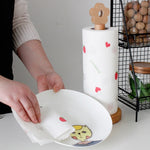 Portarotolo verticale da cucina in legno massello Portarotolo per piccoli fiori, Vertical Rag Rack