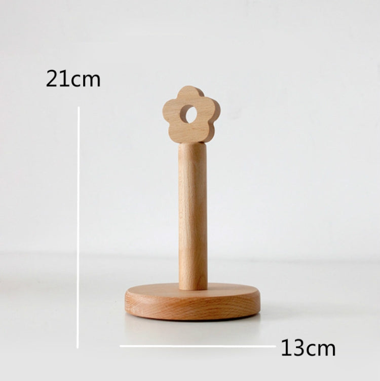 Portarotolo verticale da cucina in legno massello Portarotolo per piccoli fiori, Vertical Rag Rack