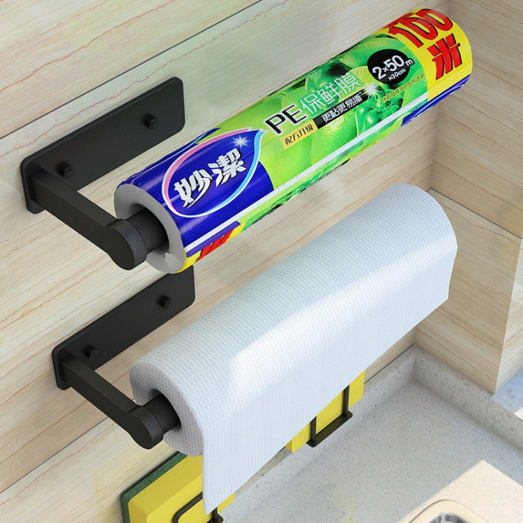 Staffa per montaggio a parete per portasciugamani di carta da cucina Lazy Rag Rack, Roll Paper Holder