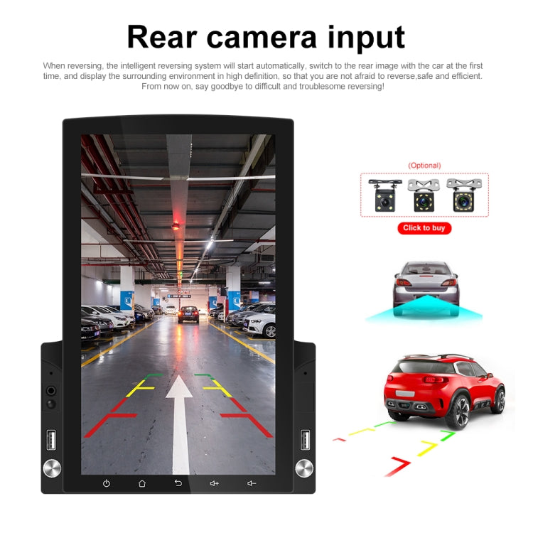 Macchina all-in-one per navigazione Android con lettore MP5 per auto in vetro HD 2.5D con schermo verticale da 9,7 pollici, Standard, Standard+4 Lights Camera, Standard+8 Lights Camera, Standard+12 Lights Camera