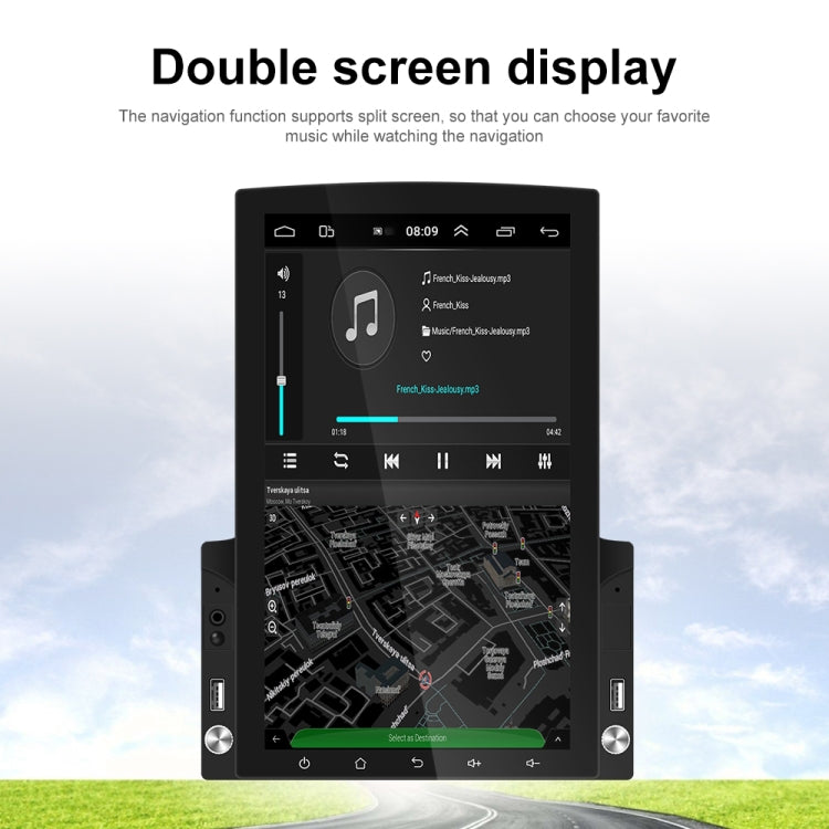 Macchina all-in-one per navigazione Android con lettore MP5 per auto in vetro HD 2.5D con schermo verticale da 9,7 pollici, Standard, Standard+4 Lights Camera, Standard+8 Lights Camera, Standard+12 Lights Camera