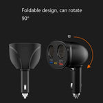 Caricabatteria da auto per accendisigari Caricatore per auto Dual USB QC 3.0 a doppia ricarica rapida 6A, WMY-C113