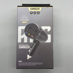 Caricabatteria da auto per accendisigari Caricatore per auto Dual USB QC 3.0 a doppia ricarica rapida 6A, WMY-C113