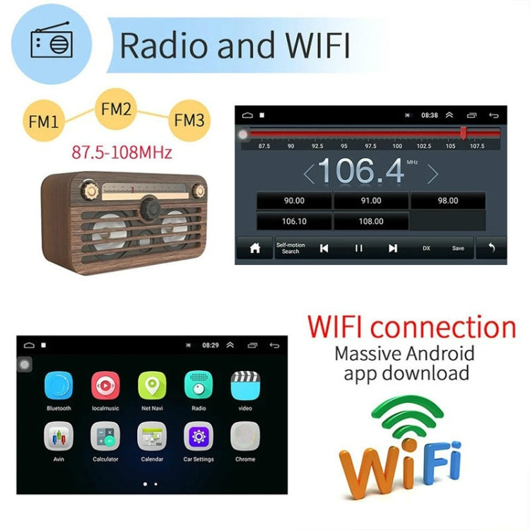 Macchina universale Android Smart Navigation Navigazione per auto DVD Retromarcia Video Macchina integrata, 9inch 1+16G Standard, 9inch 2+16G Standard, 9inch 2+32G Standard, 10inch 1+16G Standard, 10inch 2+16G Standard, 10inch 2+32G Standard           ...