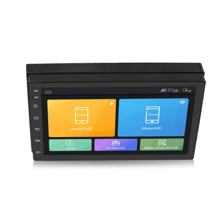 Navigatore Android universale da 7 pollici per auto Lettore MP5 GPS Navigazione per auto Bluetooth All-in-one, Standard, Standard +4 Lights Camera, Standard +8 Lights Camera, Standard +12 Lights Camera