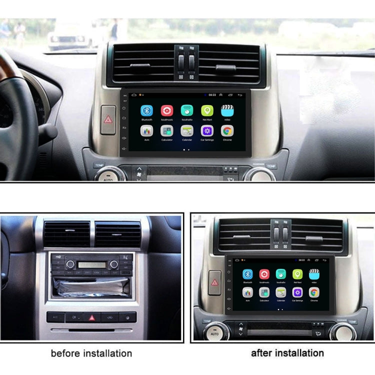 Navigatore Android universale da 7 pollici per auto Lettore MP5 GPS Navigazione per auto Bluetooth All-in-one, Standard, Standard +4 Lights Camera, Standard +8 Lights Camera, Standard +12 Lights Camera