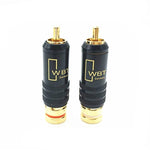 3 pz. WBT-0144 Spina RCA Lotus Spina audio e video AV