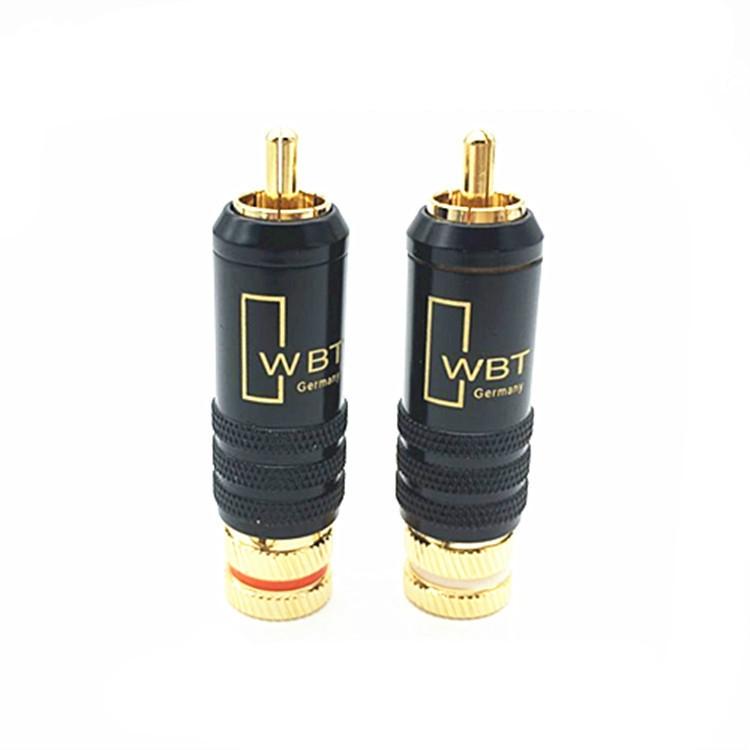 3 pz. WBT-0144 Spina RCA Lotus Spina audio e video AV